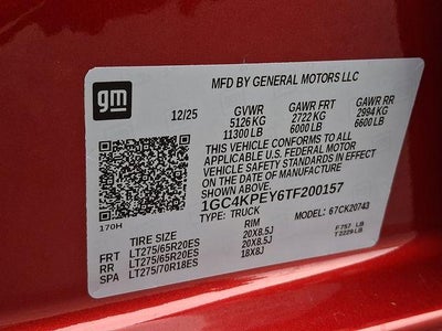 2026 Chevrolet Silverado 2500 HD LTZ