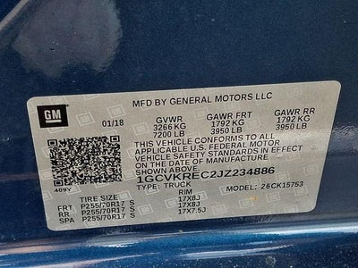 2018 Chevrolet Silverado 1500 LT