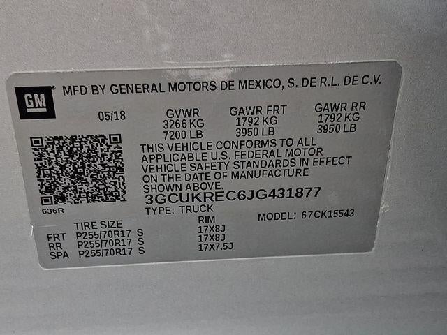 2018 Chevrolet Silverado 1500 LT