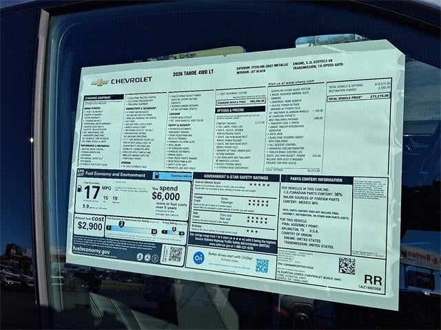 2026 Chevrolet Tahoe LT