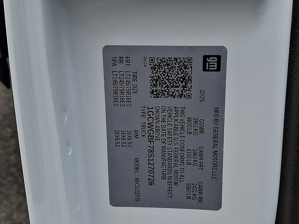 2025 Chevrolet Express 2500 Work Van Cargo