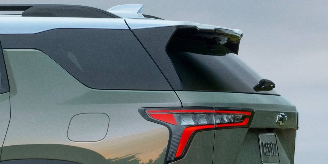 close up of of the rear door of a 2025 Chevrolet Equinox