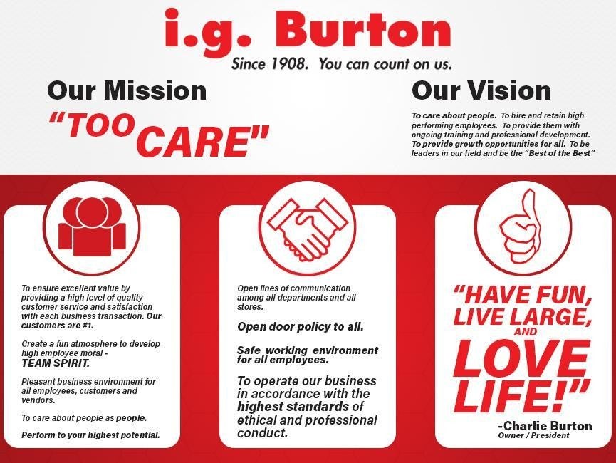 i.g. Burton Chevrolet of Seaford mission statement